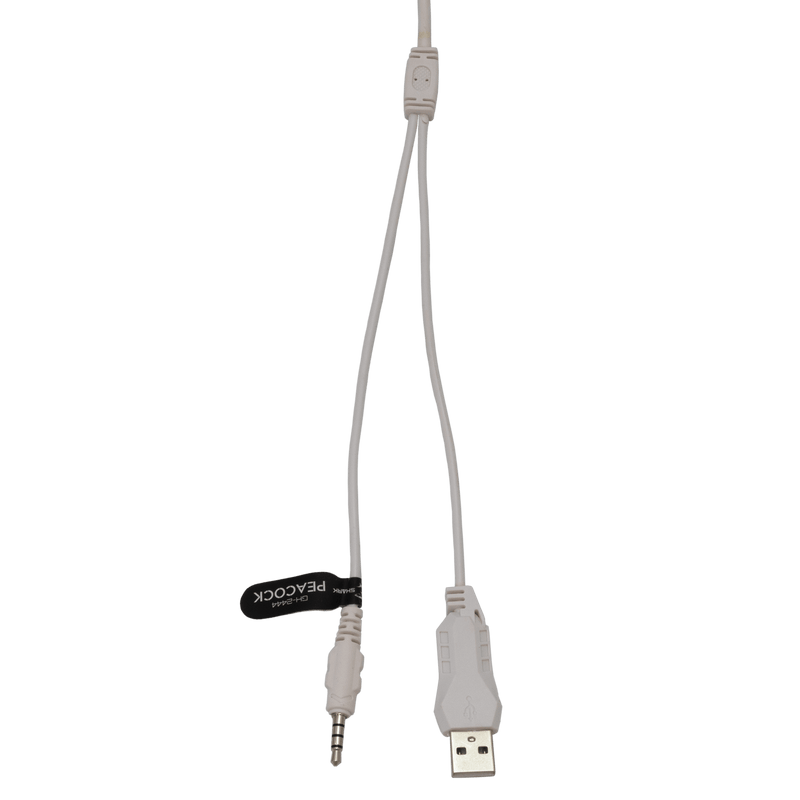 White Shark Peacock - Wired Gaming Headset (White)