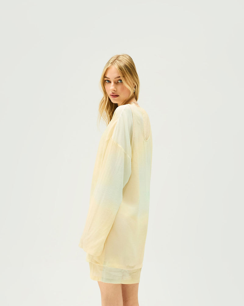 Storm Mini Dress - Storm Print Natural