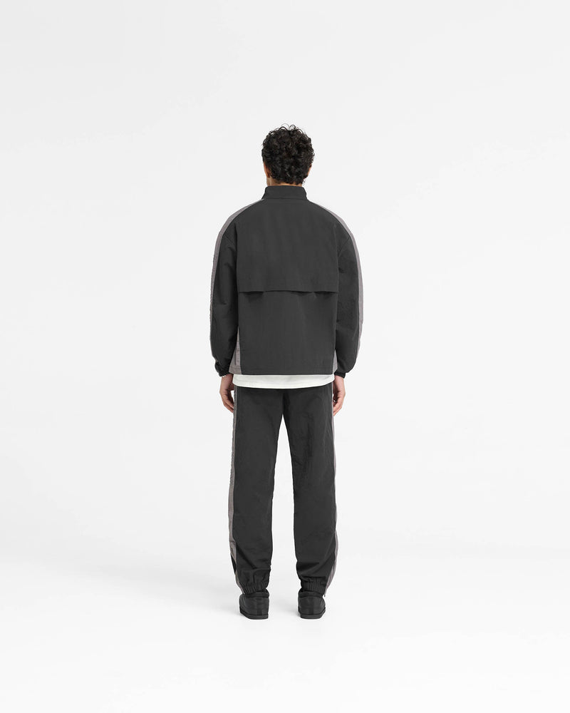 Nylon Track Jacket - Black