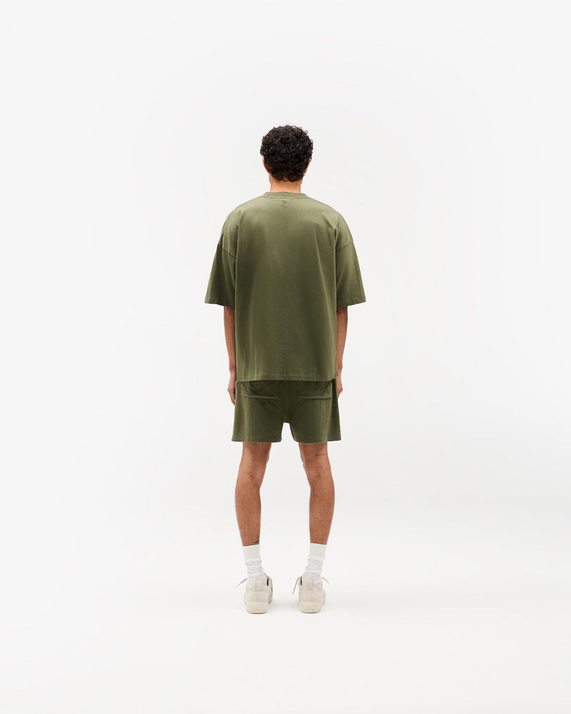 Initial Mesh Shorts - Army Green